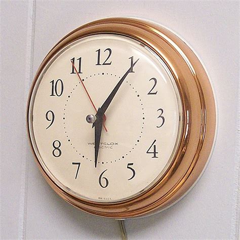 antique electric wall clocks|vintage electric wall clock.